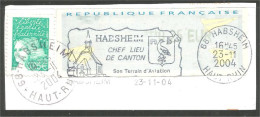 France France Distributeur LISA Avion Papier HABSHEIM Terrain Aviation ( A36 35) - Autres & Non Classés