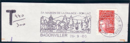 France Badonviller Lettre Taxée Arbres Trees Sapins Pines Foret Forest ( A36 23) - Arbres