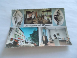 CAGNES SUR MER ( 06 Alpes Maritimes )  MAISON DE RENOIR AUX COLLETTES MUSEE DU SOUVENIR MULTIVUES 1962 FLAMME NICE - Cagnes-sur-Mer