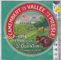 C1376  FROMAGE CAMEMBERT VALLEE DE LA PRESLE SAINT QUENTIN INDRE ET LOIRE - Quesos