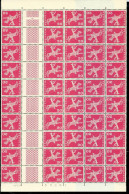 Timbres Pour Courriers : 80 X 0,20 Frs  : 16 Frs  Pour 5 Euros  (feuille Avec Adhérence) - Tete Beche