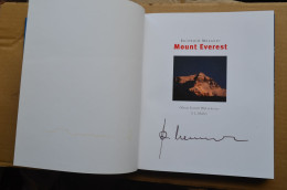Signed Reinhold Messner Mount Everest With Original 1978 CD Himalaya Mountaineering Escalade Alpinisme - Deportivo