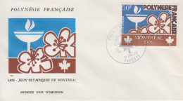 Enveloppe  FDC  1er  Jour   POLYNESIE    Jeux  Olympiques   MONTREAL   1976 - Sommer 1976: Montreal