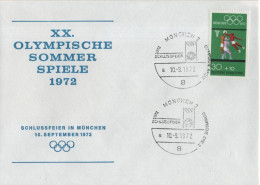 Germany Deutschland 1972 FDC Olympische Sommer Spiele Olympic Summer Games Munchen, Basketball - 1971-1980