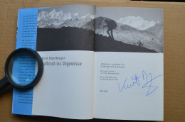 Signed Kurt Diemberger Aufbruch Ins Ungewisse Himalaya Mountaineering Escalade Alpinisme - Deportivo