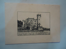 ITALY  POSTCARDS  1951 TRIESTE   BASTELLO  DU MIRAMARES - Other & Unclassified