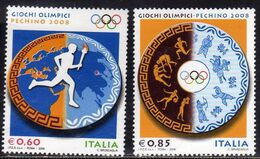 ITALIA REPUBBLICA ITALY REPUBLIC 2008 GIOCHI OLIMPICI PECHINO OLIMPIADI BEYJING OLYMPIC GAMES SERIE COMPLETA SET MNH - 2001-10: Neufs