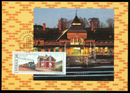 Mk Sweden Maximum Card 1996 MiNr 1937 | Traditional Buildings.Business Commercial Premises.Post Office,Bergsjö #max-0106 - Maximum Cards & Covers