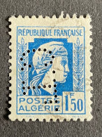 Colonie ALGERIE N° 214 C.L. 13 Indice 4 Perforé Perforés Perfins Perfin !! - Otros & Sin Clasificación