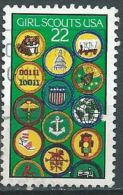 VEREINIGTE STAATEN ETATS UNIS USA 1987 GIRL SCOUTS 22C USED SN 2251 YT 1699 MI 1871 SG 2245 - Used Stamps