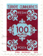 1975 - TURQUIA - SELLO DE SERVICIO - YVERT 136 - Gebruikt