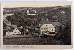 Stedten-Bischleben, Blick Von Der Wiese, Gasthaus Stedten, Rudolf Schäfer, Ca. 1950 - Erfurt