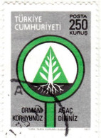 1977 - TURQUIA - CONSERVACION DE LA NATURALEZA - YVERT 2207 - Gebraucht