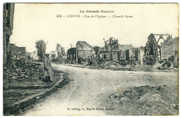 Lihons - Rue De L'église - Oorlog 1914-18