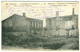Clermont-en-Argonne - Rue De La Gare Meusienne - Guerre 1914-18