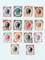 Monaco Lot De 23 Timbres Le Prince Rainier Et Mariage Princesse Grace Et Le Prince Rainier 19 Avril 1956 - Verzamelingen & Reeksen