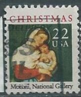 VEREINIGTE STAATEN ETATS UNIS USA 1987 XMAS MADONNA  22C USED SN 2367 YT 1793 MI 1958 SG 2327 - Used Stamps