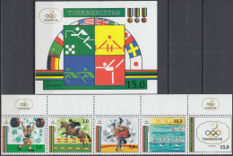 Turkmenistan 1993 - Olympic Games Barcelona 92 Mnh** - Summer 1992: Barcelona