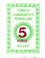 1977 - TURQUIA - SELLO DE SERVICIO - YVERT 139 - Gebruikt