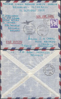 Belgique 1957 - Lettre Par Avion Sabena  1ère.Liaison Aérienne Bruxelles - Istanbul ........ (DD) DC-12601 - Usados