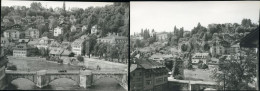 2 PHOTOS SET 1966 VW TL BERNE REAL ORIGINAL AMATEUR PHOTO FOTO SUISSE SWITZERLAND SCHWEIZ CF - Places