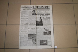 EL1 Old French Journal - L'oeuvre - 1943 - WW2 Hitler War - Militaria - Sonstige & Ohne Zuordnung