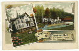 Litho GRUSS Von Der Herrenmühle Michelbach Alzenau Kahlgrund Ca 1911 - Aschaffenburg