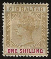 Gibraltar   .   SG   45  (2 Scans)  .  1898   .  Crown  CA     .   *     .    Mint Hinged - Gibraltar