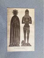 Thomas Lord Berkeley And Wife Margaret 1392 Wotton-under-Edge Carte Postale Postcard - Altri & Non Classificati