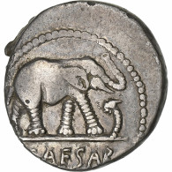 Jules César, Denier, 49-48 BC, Atelier Itinérant, Argent, TTB+, Crawford:443/1 - Repubblica (-280 / -27)