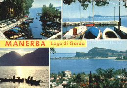 72398663 Manerba Del Garda Hafenpartie Fischerboote Panorama Manerba Del Garda - Sonstige & Ohne Zuordnung