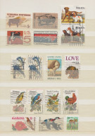 Etats Unis - USA Lot De 17 Timbres La Faune - Chien, Oiseaux, Mouton, Bison, - Altri & Non Classificati