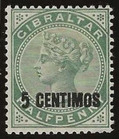 Gibraltar   .   SG   15  (2 Scans)  .  1889   .   (*)    .    Mint Without Gum - Gibraltar