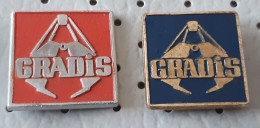 GRADIS Construction Company Bulldozer Slovenia Pins - Trademarks