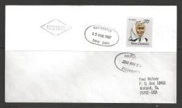 1987 Paquebot Cover, New Zealand Stamps Used In Newcastle, Australia - Brieven En Documenten