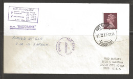 1981 Paquebot Cover,  British QEII Stamp Used In Port Elizabeth, South Africa - Brieven En Documenten