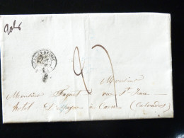 LETTRE DE BOURG EN BRESSE POUR CAEN  -  1848  - - 1801-1848: Voorlopers XIX