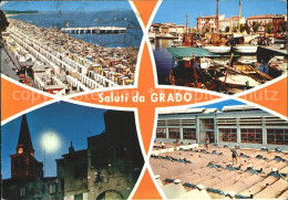 72398390 Grado Gorizia Spiaggia Strand Boote Grado Gorizia - Autres & Non Classés