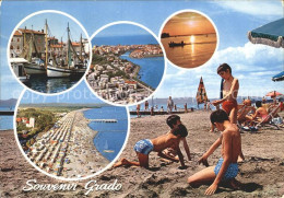 72398385 Grado Gorizia Spiaggia Strand Segelboote Grado Gorizia - Andere & Zonder Classificatie