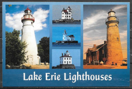 Ohio, Lake Erie Lighthouses, Multiview, Unused - Autres & Non Classés