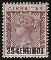 Gibraltar   .   SG   17  (2 Scans)  .  1889   .   *   .    Mint-hinged - Gibraltar