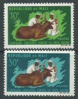 MALI 1967 - LUCHA CONTRA LA PESTE BOVINA - YVERT 98/99** - Malí (1959-...)