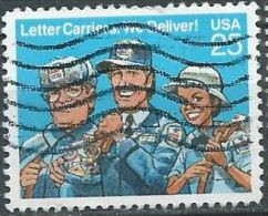 VEREINIGTE STAATEN ETATS UNIS USA 1989 LETTER CARRIERS  25C USED SN 2420 YT 1870 MI 2048 SG 2403 - Used Stamps