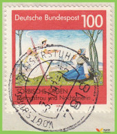 Voyo GERMANY Piece With 1 Stamp 100pf 1991 Mi#1577  (o) Used - Sorbic Sagas - Vogtsburg Im Kaiserstuhl - Gebraucht