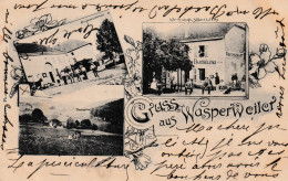 57 - Moselle - Vasperviller - Gruss Aus Wasperweiler - Auberge Barthelémy - Pisciculture - Format 9 X 14 - Autres & Non Classés