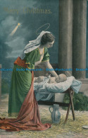 R150206 Greeting Postcard. Merry Christmas. Virgin With Child - World