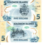 Solomon Islands  5 Dollars   2019-22  Unc - Salomons