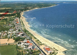 72397943 Haffkrug Ostseebad Strand Fliegeraufnahme Gleschendorf - Scharbeutz