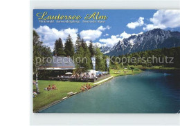 72023304 Mittenwald Karwendel Tirol Lautersee Alm Restaurant Cafe Mittenwald Kar - Otros & Sin Clasificación