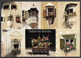 Switzerland, The Grisons, Typical Bay Windows, Multiview, Unused - Other & Unclassified